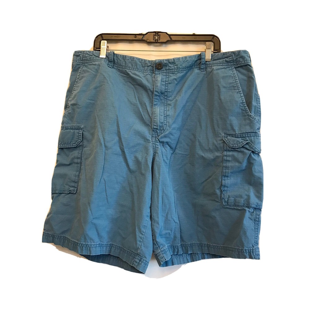 IZOD Men’s Cargo Shorts Size 40 Light Blue 100% Cotton Cargo Pockets